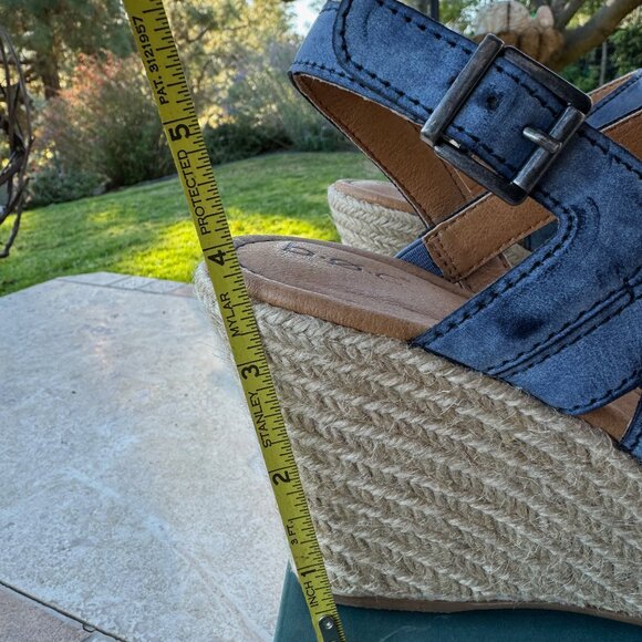 B.O.C. Denim/Rope Platform Sandals-NEW in box, Never Worn - Picture 10 of 11